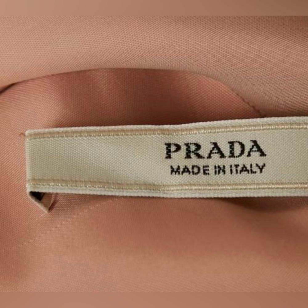 Prada Blush draped cocktail Dress, S - Picture 7 of 8